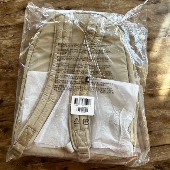 Athleta All about backpack. NWT. Sandstone Athleta All about backpack. NWT. Sandstone main image 2